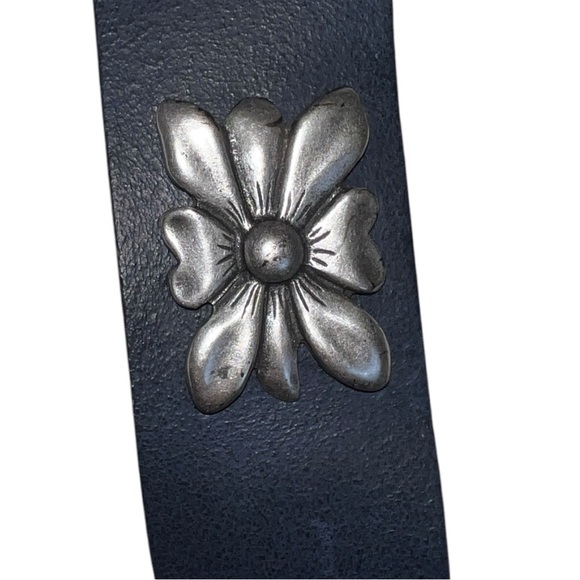 Antoniazzi Firenze Vintage Y2K Phoebe Floral Boho Chunky Statement Leather Belt main image 9
